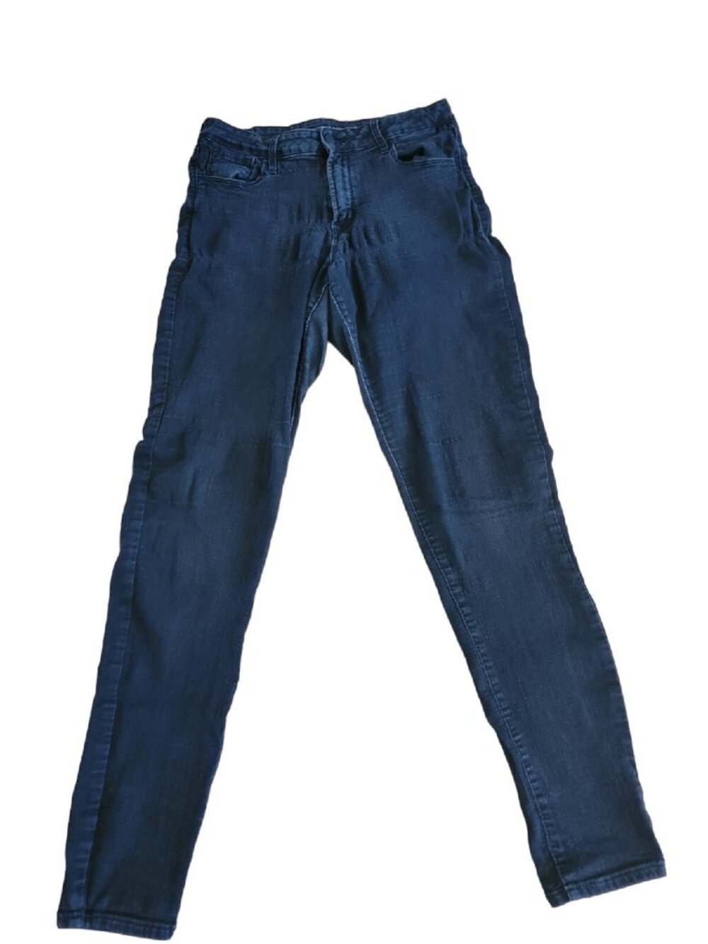 Old Navy Rockstar Super Skinny Sz 12 30x31 Black Denim Mid Rise Jeans Stretch